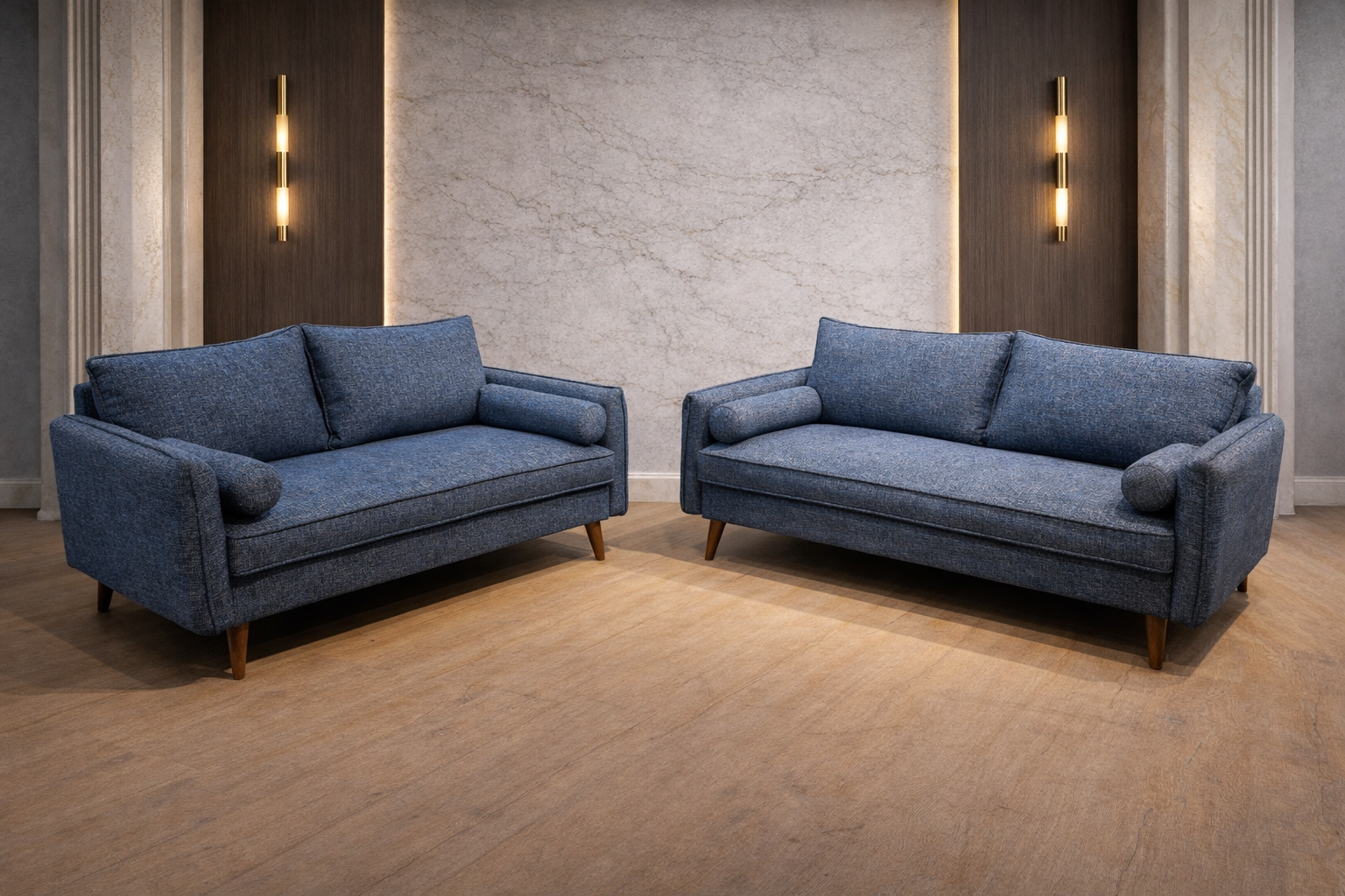 Vanti Blue 2-Piece Living Room Set view 2