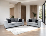 Monroe Gunmetal 2-Piece Living Room Set