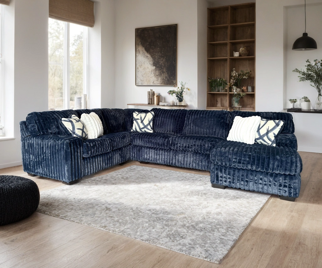 Marlo Blue Sectional from Ella Furniture