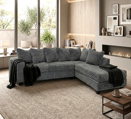 Sizzi Charcoal Sectional from Ella Furniture