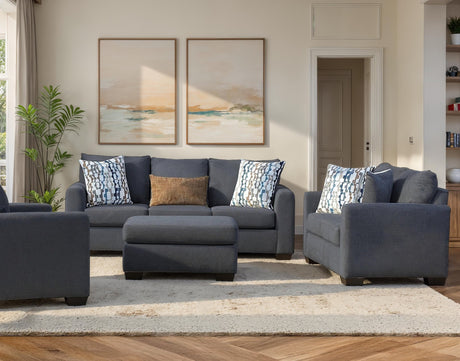 Behold Blue Sofa & Loveseat Set from Ella Furniture