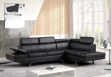 Moderno - Sectional (Black) - Ella Furniture