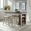 Nuni Two-Tone Counter Height Table + 4 Chairs from Ella Furniture