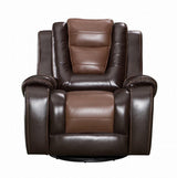 Jordan Brown Faux Leather 3-Piece Reclining Set