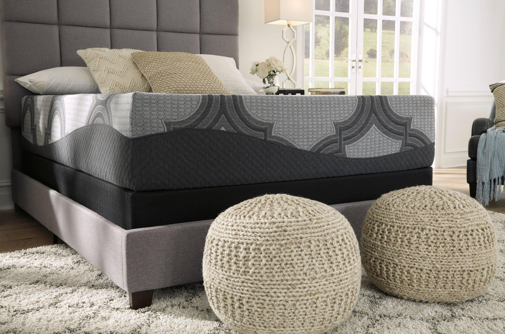 M628 - 12" Gel Memory Foam Hybrid Queen, King (King) - Ella Furniture