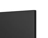 Latty Black Upholstered Platform Twin Bed