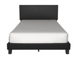 Latty Black Upholstered Platform Twin Bed