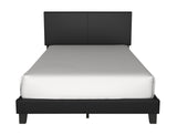 Latty Black Upholstered Platform King Bed