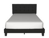 Nini Black Upholstered Platform King Bed