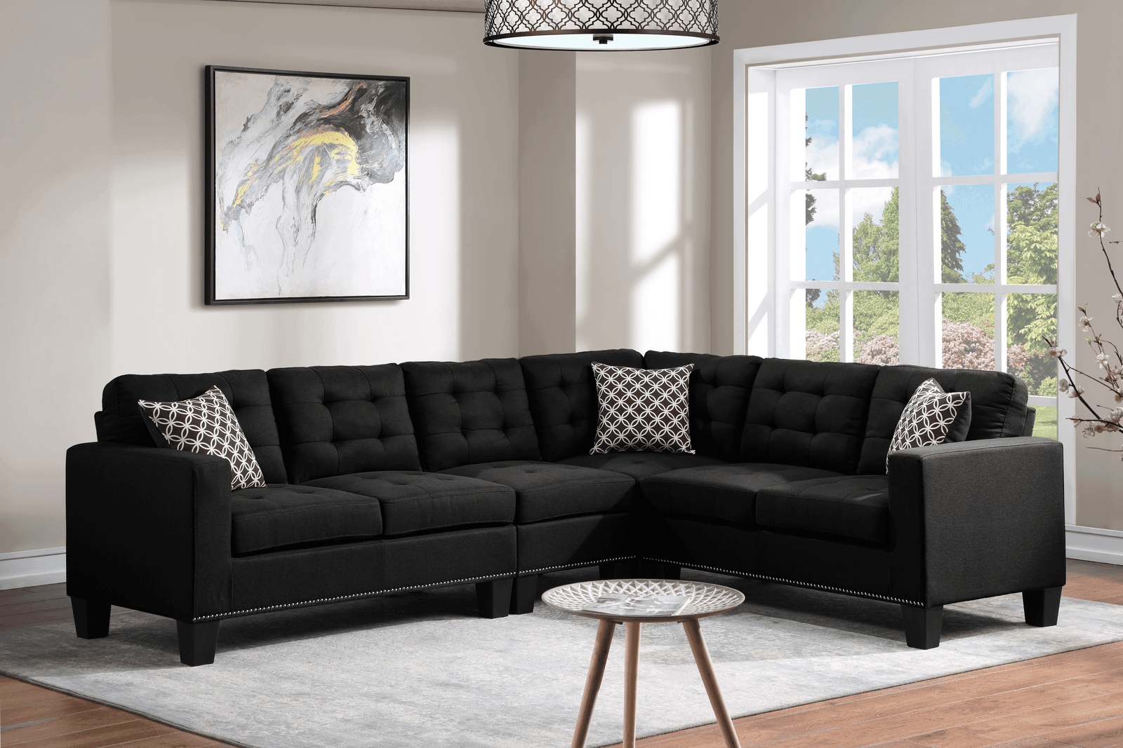 Logan Black Sectional