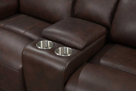 S7275 El Paso (Power\leather) (3Pcs Power Reclining Sofa, Loveseat And Recliner) - Ella Furniture