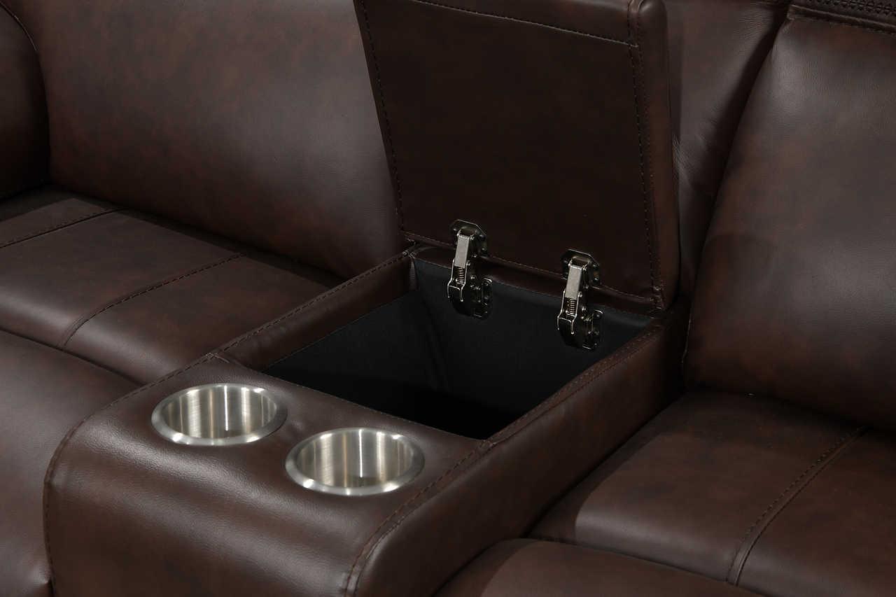 S7275 El Paso (Power\leather) (3Pcs Power Reclining Sofa, Loveseat And Recliner) - Ella Furniture