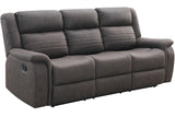 S7330 Max (Brown) (3Pc Sofa, Loveseat And Recliner) - Ella Furniture