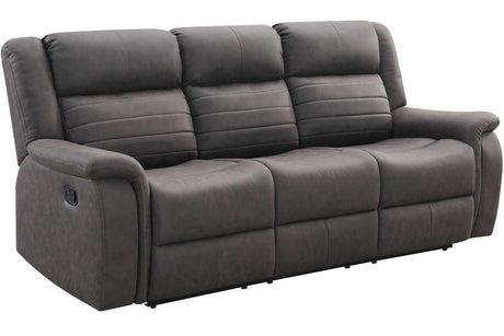 S7330 Max (Brown) (3Pc Sofa, Loveseat And Recliner) - Ella Furniture