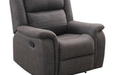 S7330 Max (Brown) (3Pc Sofa, Loveseat And Recliner) - Ella Furniture
