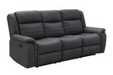 S7330 Max (Grey) (3Pc Sofa, Loveseat And Recliner) - Ella Furniture