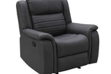 S7330 Max (Grey) (3Pc Sofa, Loveseat And Recliner) - Ella Furniture