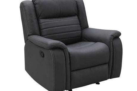 S7330 Max (Grey) (3Pc Sofa, Loveseat And Recliner) - Ella Furniture