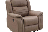 S7330 Max (Tan) (3Pc Sofa, Loveseat And Recliner) - Ella Furniture