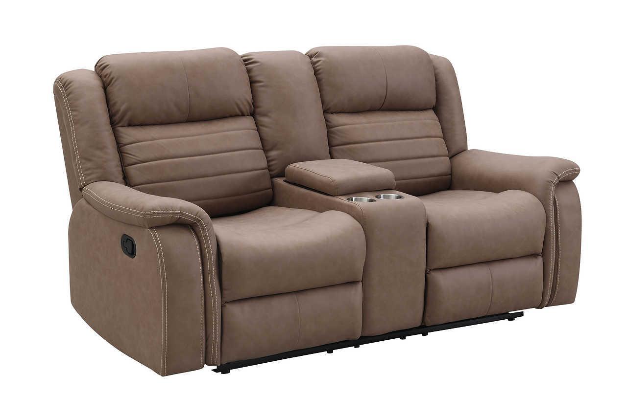 S7330 Max (Tan) (3Pc Sofa, Loveseat And Recliner) - Ella Furniture