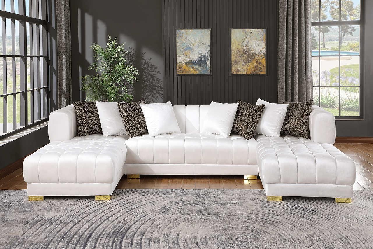 S8155 Dasha (White) - Ella Furniture
