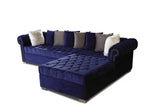 S8186 Milan Sectional (Blue) - Ella Furniture