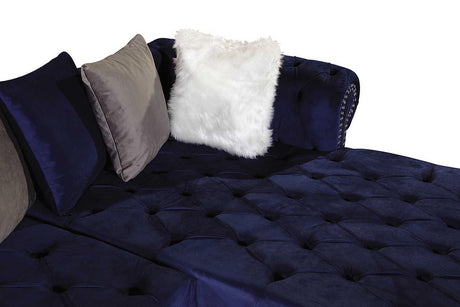 S8186 Milan Sectional (Blue) - Ella Furniture