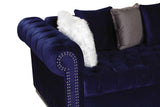 S8186 Milan Sectional (Blue) - Ella Furniture
