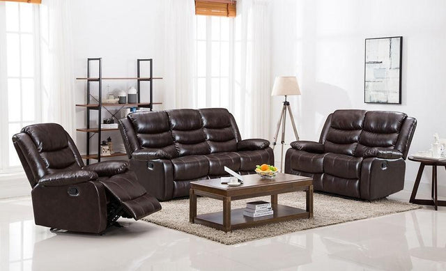 S8383 Miami (Brown) (Loveseat) - Ella Furniture