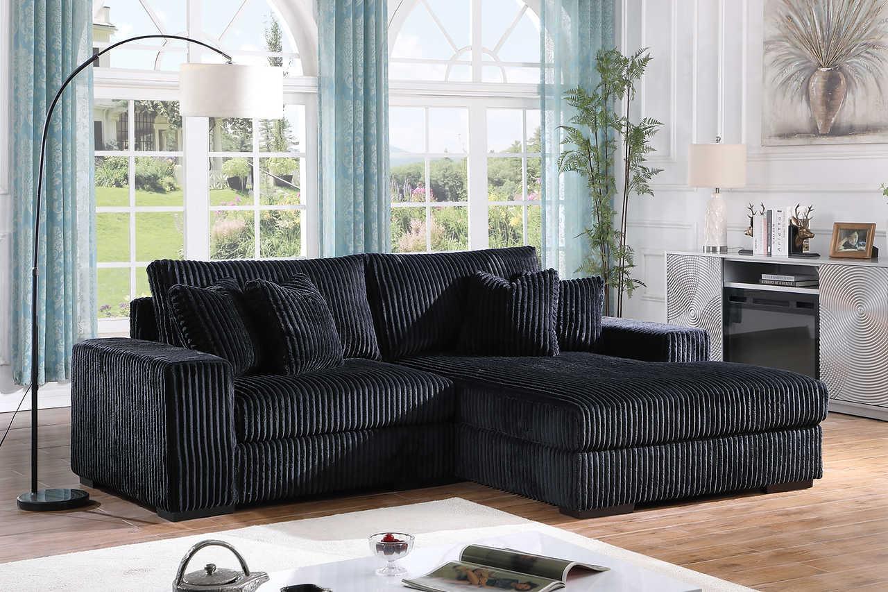 S859 Comfy 2Pcs (Black) - Ella Furniture