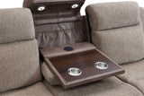 S9870 Wilbert (Brown) (3Pcs Reclining Sofa, Loveseat & Recliner) - Ella Furniture