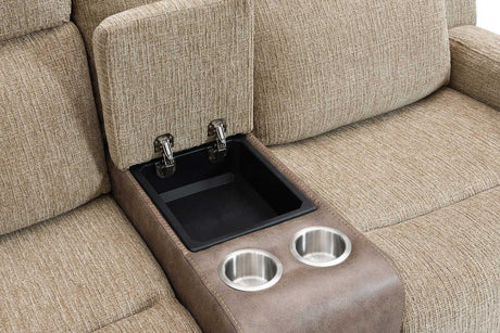 S9870 Wilbert (Brown) (3Pcs Reclining Sofa, Loveseat & Recliner) - Ella Furniture