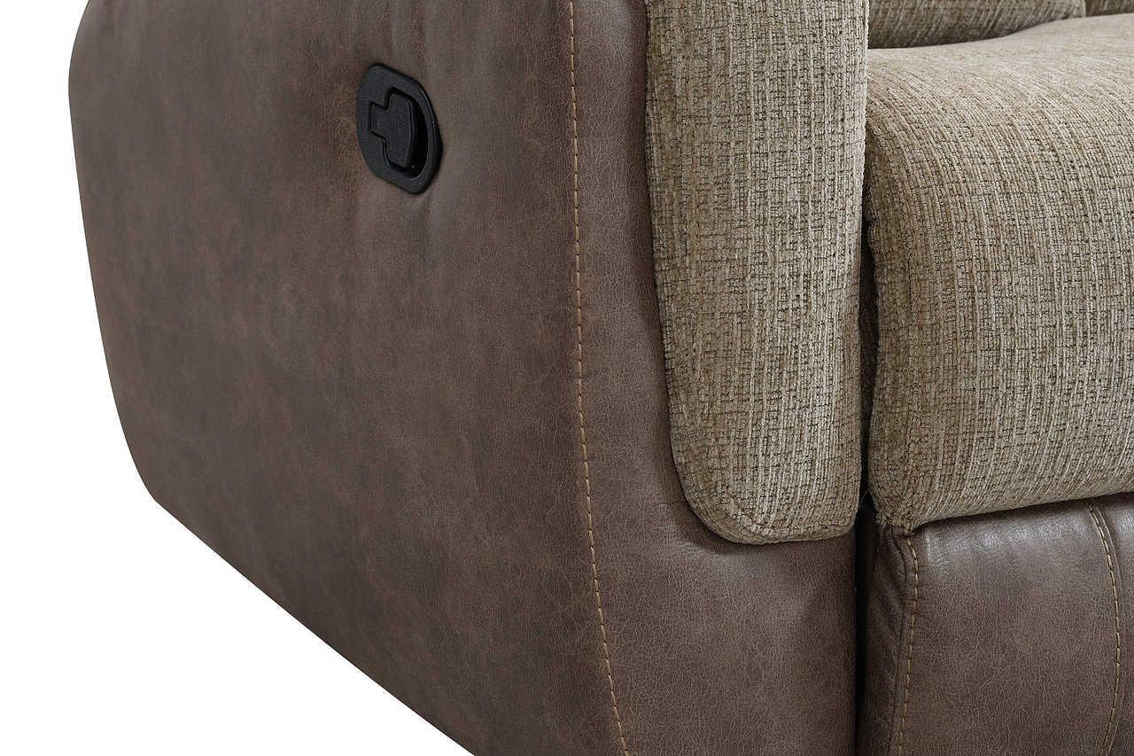 S9870 Wilbert (Brown) (3Pcs Reclining Sofa, Loveseat & Recliner) - Ella Furniture