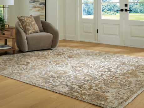 Sableridge Ivory/Taupe/Camel Large Rug from Ella Furniture