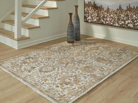 Sableridge Ivory/Taupe/Camel Medium Rug from Ella Furniture