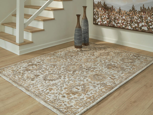 Sableridge Ivory/Taupe/Camel Medium Rug from Ella Furniture