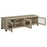 SACHIN Sachin 3-piece 79" TV Entertainment Center Antique Pine 736283-SET - Ella Furniture
