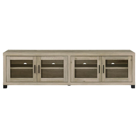 SACHIN Sachin 3-piece 79" TV Entertainment Center Antique Pine 736283-SET - Ella Furniture