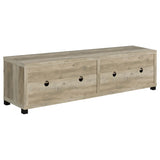 SACHIN Sachin 3-piece 79" TV Entertainment Center Antique Pine 736283-SET - Ella Furniture