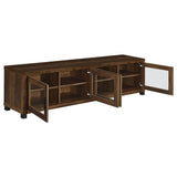 SACHIN Sachin 3-piece 79" TV Entertainment Center Dark Pine 736293-SET - Ella Furniture
