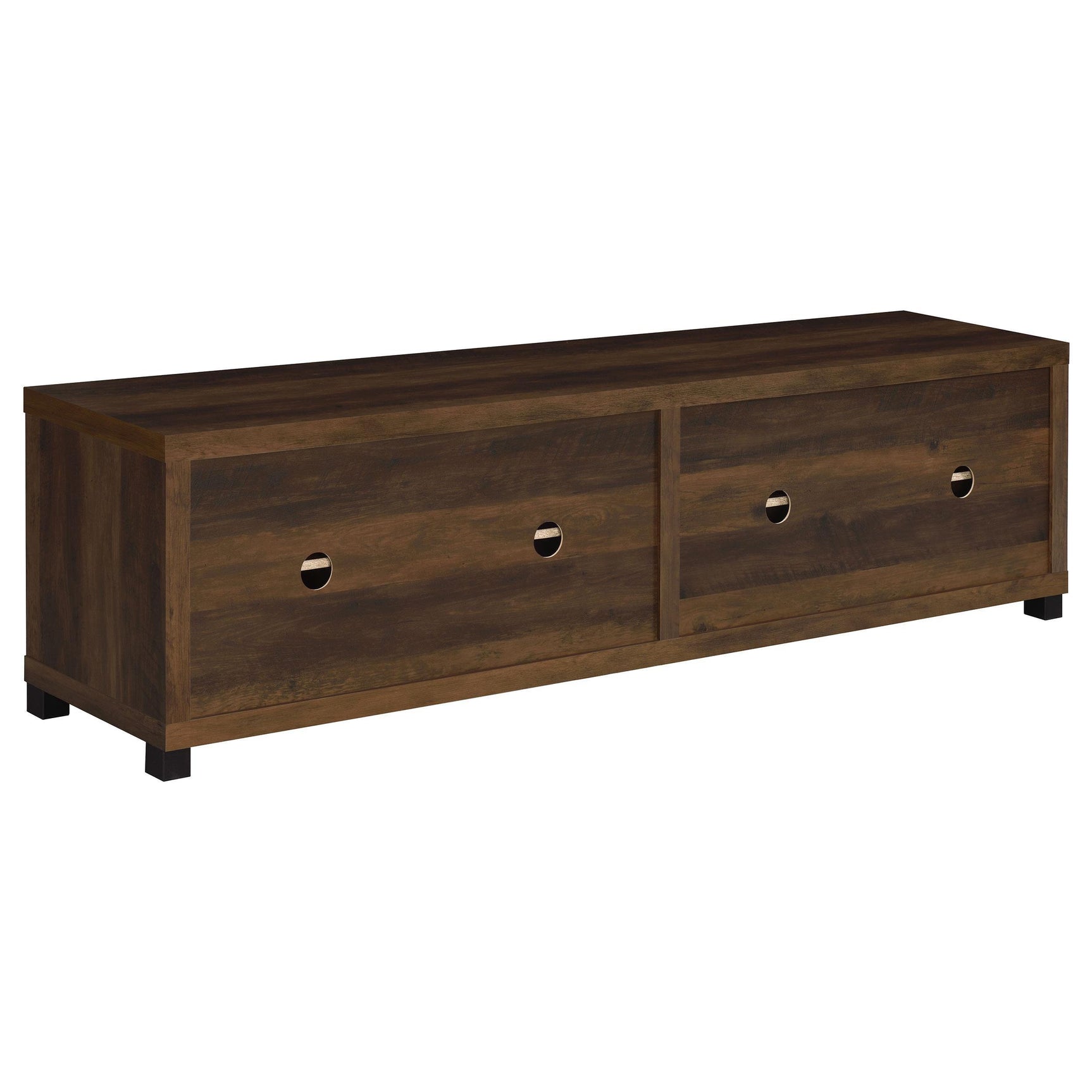 SACHIN Sachin 3-piece 79" TV Entertainment Center Dark Pine 736293-SET - Ella Furniture