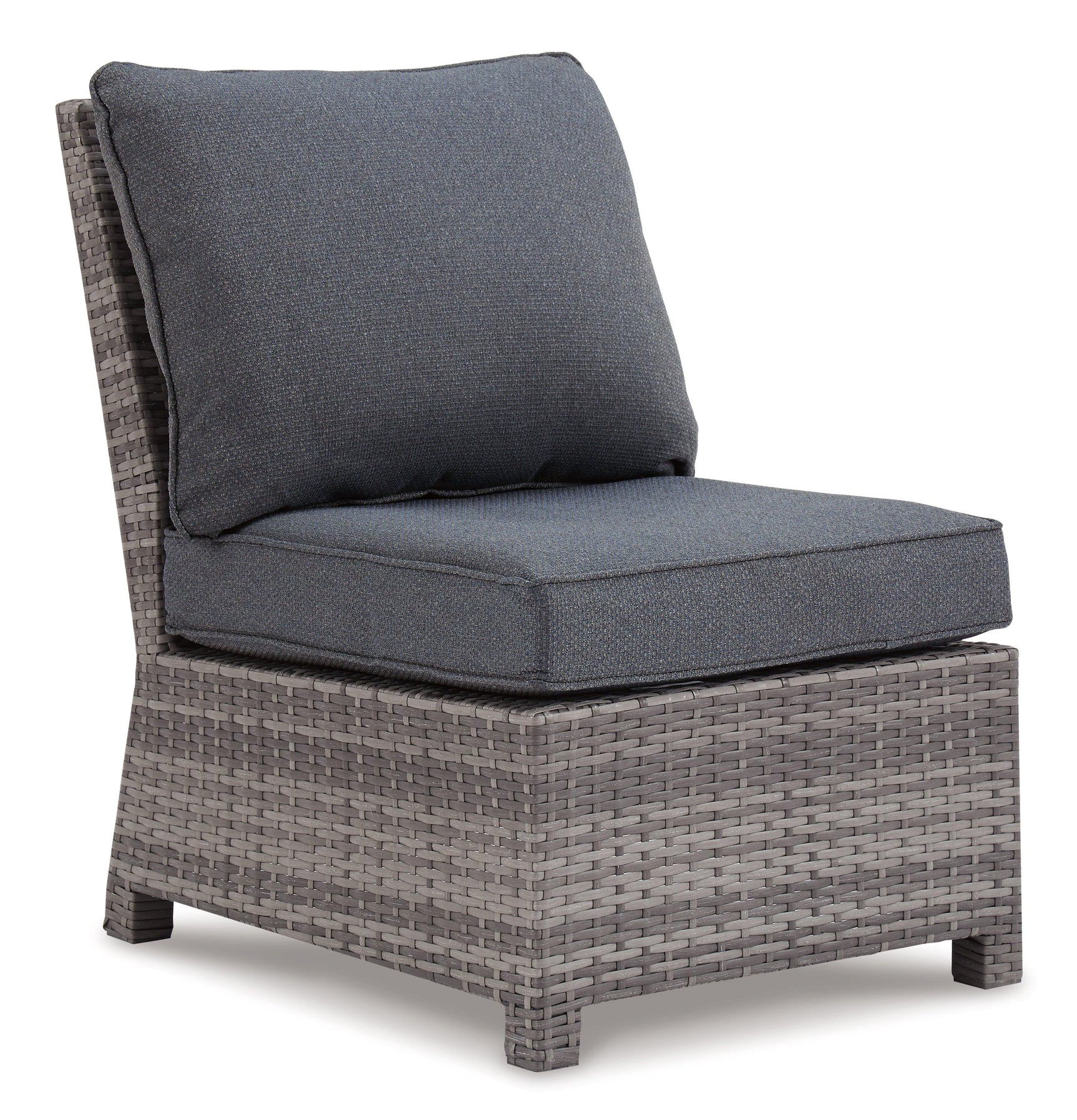 Salem Gray Beach 2-Piece Outdoor Sectional With 2 Chairs - Ella Furniture