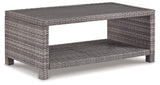 Salem Gray Beach 3-Piece Outdoor Sectional With Chair, Coffee Table And End Table - Ella Furniture