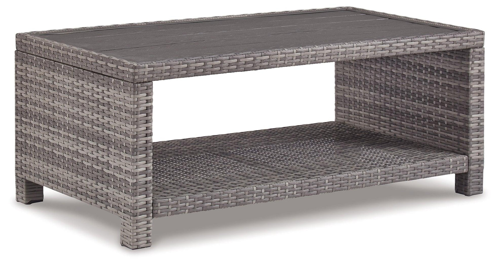 Salem Gray Beach 3-Piece Outdoor Sectional With Chair, Coffee Table And End Table - Ella Furniture