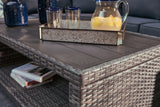 Salem Gray Beach Outdoor Coffee Table With 2 End Tables - Ella Furniture