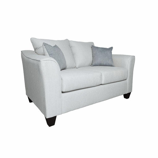 Salizar Collection Salizar Upholstered Track Arm Fabric Loveseat Grey Mist 508582 - Ella Furniture
