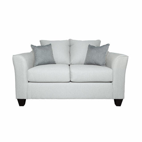 Salizar Collection Salizar Upholstered Track Arm Fabric Loveseat Grey Mist 508582 - Ella Furniture