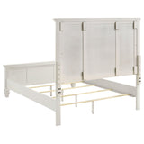 Sandy Beach White High Headboard Panel Bedroom Set - Ella Furniture