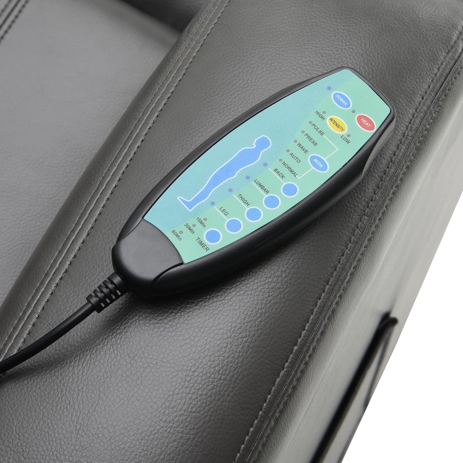 Sanger Upholstered Power Lift Recliner Chair With Massage Charcoal Grey 600498P - Ella Furniture