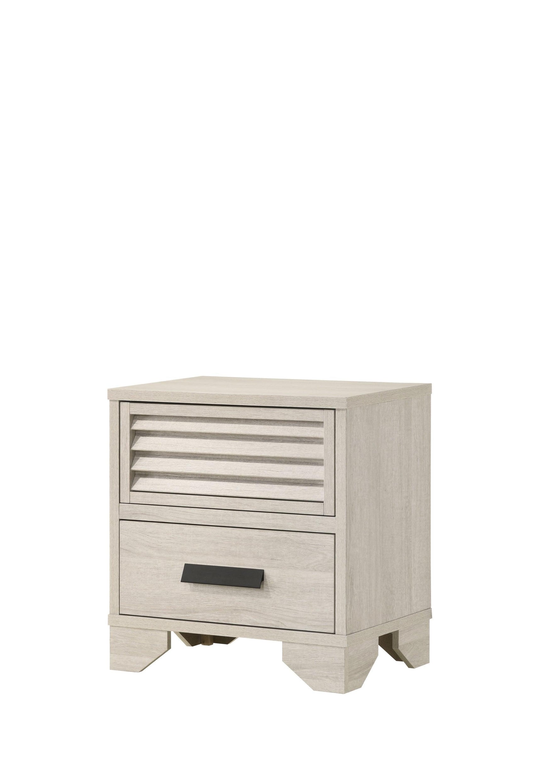 Sarter White Modern Contemporary Solid Wood And Veneers 5-Drawers Chest - Ella Furniture